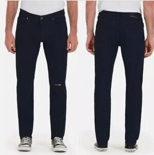 Modern American Mens Lexington Jeans 30x33 Black Jett Slim Straight NWT